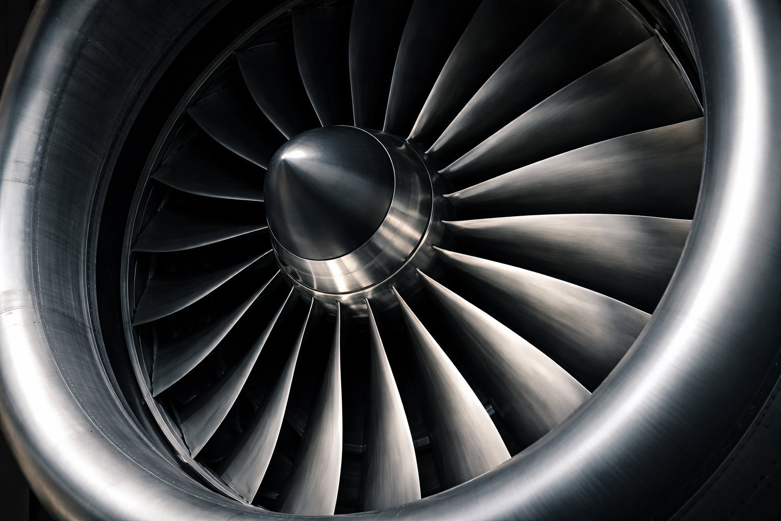 Aircraft parts close-up